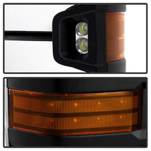 Carica l&#39;immagine nel visualizzatore di Gallery, xTune Chevy Silverado 14-16 Heated Amber LED Signal Telescoping Mirrors MIR-CSIL14S-G2-PWH-AM-SET