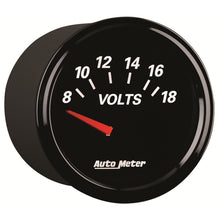 Laden Sie das Bild in den Galerie-Viewer, Autometer Designer Black II 52mm 18V Voltmeter Gauge