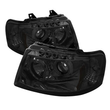 Load image into Gallery viewer, Spyder Ford Expedition 03-06 Projector Headlights LED Halo LED Smke (Not Included) PRO-YD-FE03-HL-SM