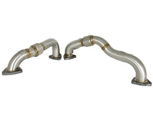 Cargar imagen en el visor de la galería, aFe Twisted Steel Header Up-Pipe 08-10 Ford Diesel Trucks V8-6.4L (td)