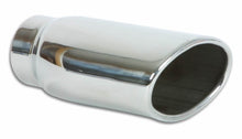 Laden Sie das Bild in den Galerie-Viewer, Vibrant 4.5in x 3in Oval SS Exhaust Tip (Single Wall Angle Cut Rolled Edge)