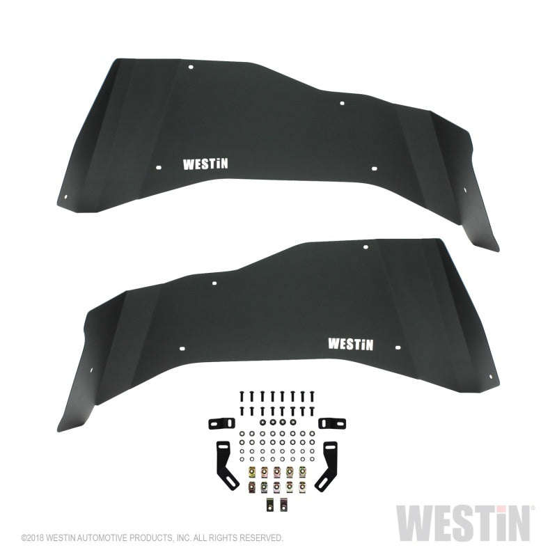 Westin 07-18 Jeep Wrangler JK Inner Fenders - Rear - Textured Black