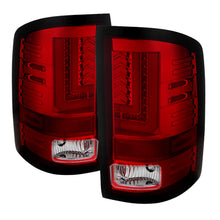 Cargar imagen en el visor de la galería, Spyder GMC Sierra 14-16 LED Tail Lights Red Clear ALT-YD-GS14-LBLED-RC