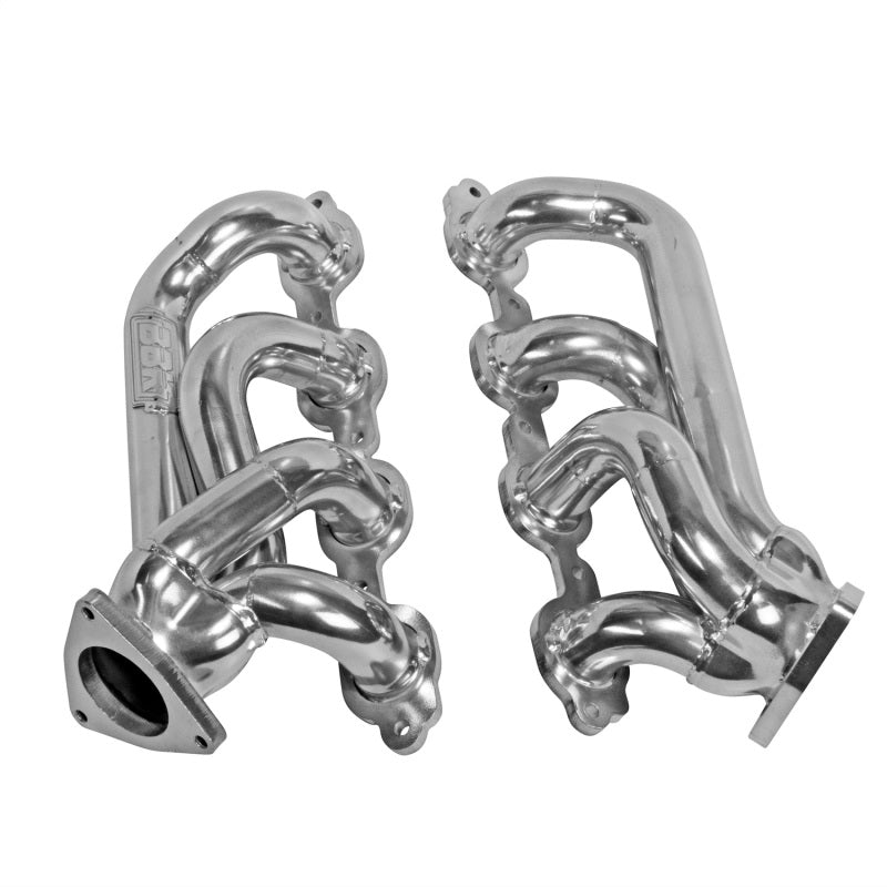 BBK 14-20 GM Truck 5.3/6.2 1 3/4in Shorty Tuned Length Headers - Polished Silver Ceramic