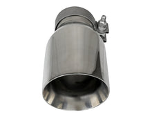 Carica l&#39;immagine nel visualizzatore di Gallery, aFe MACH Force-Xp Univ 304 SS Double-Wall Clamp-On Exhaust Tip - Polished - 3in Inlet - 4.5in Outlet