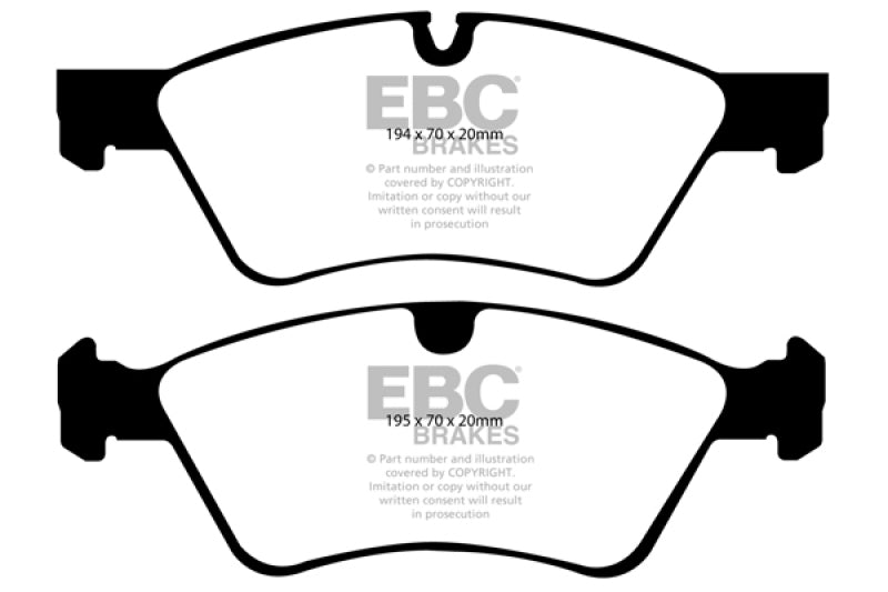 EBC 06 Mercedes-Benz E500 5.0 4-Matic Yellowstuff Front Brake Pads