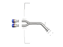 Carica l&#39;immagine nel visualizzatore di Gallery, aFe Takeda 3in-2.5in 304 SS Axle-Back Exhaust w/Blue Flame Tip 19-20 Hyundai Veloster I4-1.6L(t)