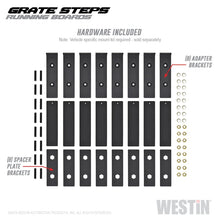 Laden Sie das Bild in den Galerie-Viewer, Westin Grate Steps Running Boards 83 in - Textured Black