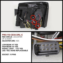 Load image into Gallery viewer, Spyder Cadillac Escalade 02-06 Projector Halogen Model- LED Halo DRL Smke PRO-YD-CE02-DRL-SM