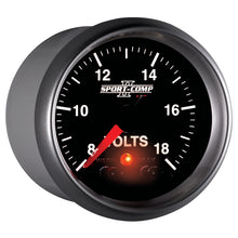 Laden Sie das Bild in den Galerie-Viewer, Autometer Sport-Comp II 2-1/16in Digital Voltometer Gauge - 18V