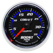 Laden Sie das Bild in den Galerie-Viewer, Autometer Cobalt 52mm 0-35 psi Mechanical Boost Gauge