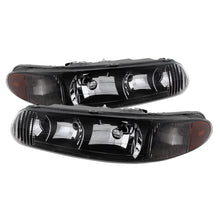 Charger l&#39;image dans la galerie, Xtune Buick Century 97-05 Regal 97-04 Crystal Headlights Black HD-JH-BUCEN97-AM-BK