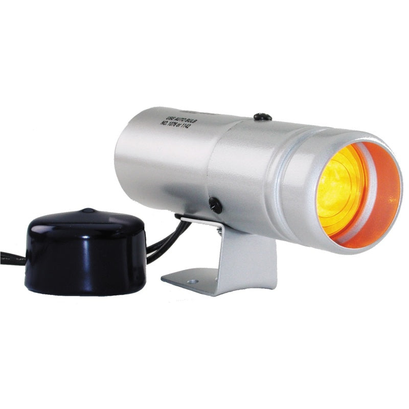 Autometer Amber LED Shift Light Silver