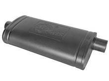 Laden Sie das Bild in den Galerie-Viewer, aFe MACH Force-Xp 409 SS Muffler w/ Black Finish 3in Center/Offset 22in L x 11in x 5in - Oval Body