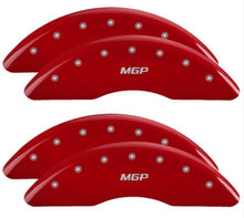 Laden Sie das Bild in den Galerie-Viewer, MGP 4 Caliper Covers Front &amp; Rear 2019+ Ram 2500/3500 Red Finish w/ MGP Logo