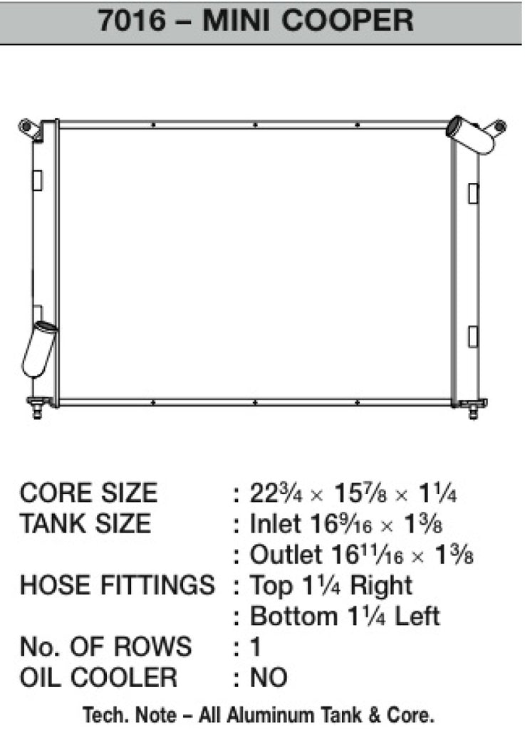 CSF 02-06 Mini Cooper S Radiator