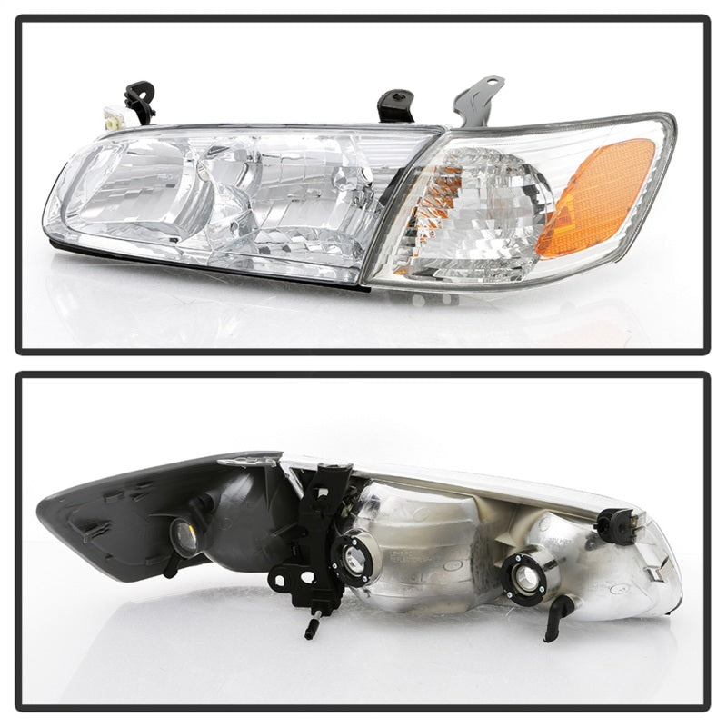 xTune 00-01 Toyota Camry 4pc OEM Style Headlights w/Corner Lights - Chrome (HD-JH-TCAM00-SET-C)