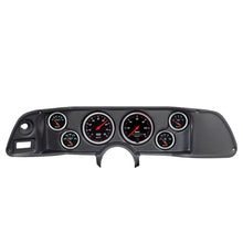 Laden Sie das Bild in den Galerie-Viewer, Autometer Designer Black 70-78 Camaro Dash Kit 6pc Tach / MPH / Fuel / Oil / WTMP / Volt