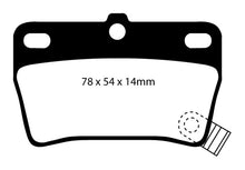 Charger l&#39;image dans la galerie, EBC 03-05 Toyota RAV 4 2.4 Greenstuff Rear Brake Pads