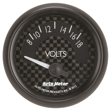 Laden Sie das Bild in den Galerie-Viewer, Autometer GT Series 52mm Short Sweep Electronic 8-18 Volts Voltmeter