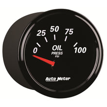 Laden Sie das Bild in den Galerie-Viewer, Autometer Designer Black II 52mm 100 PSI Oil Pressure Gauge