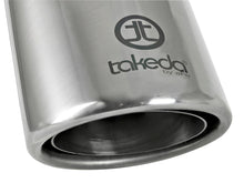 Carica l&#39;immagine nel visualizzatore di Gallery, aFe Takeda 304 Stainless Steel Clamp-On Exhaust Tip 2.5in. Inlet / 4in. Outlet / 8in. L - Polished