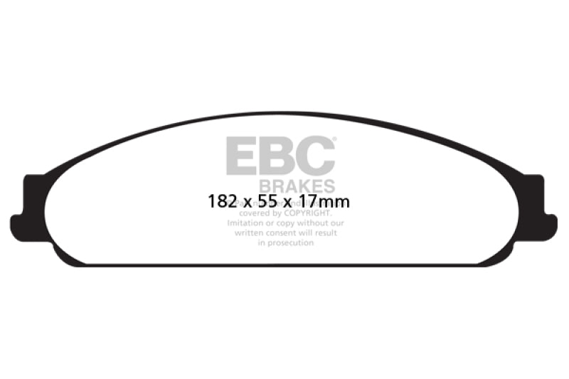 EBC 04-07 Ford Five Hundred 3.0 Yellowstuff Front Brake Pads