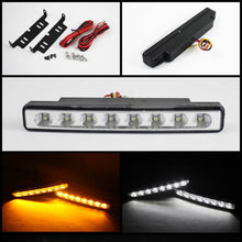 Load image into Gallery viewer, Xtune Drl 0.5W LED w/ Amber Signal Lights Chrome CBL-DRL-TN-AM-C