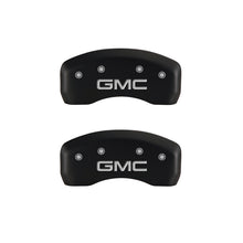 Cargar imagen en el visor de la galería, MGP 4 Caliper Covers Engraved Front &amp; Rear GMC Red finish silver ch