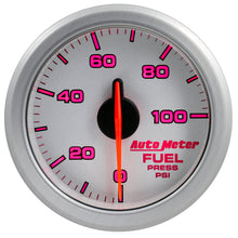 Carica l&#39;immagine nel visualizzatore di Gallery, Autometer Airdrive 2-1/6in Fuel Pressure Gauge 0-100 PSI - Silver