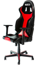 Cargar imagen en el visor de la galería, Sparco Game Chair GRIP SKY BLK/RED