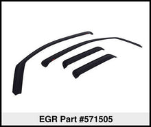 Charger l&#39;image dans la galerie, EGR 07-13 Chev Silverado/GMC Sierra Ext Cab In-Channel Window Visors - Set of 4 - Matte (571505)