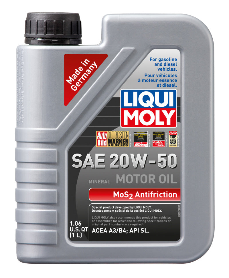LIQUI MOLY MoS2 Anti-Friction Motor Oil 20W-50