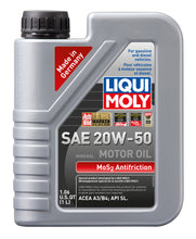 गैलरी व्यूवर में इमेज लोड करें, LIQUI MOLY MoS2 Anti-Friction Motor Oil 20W-50