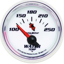 Laden Sie das Bild in den Galerie-Viewer, Autometer C2 2-1/16in Electric 100-250 Deg F Water Temperature Gauge