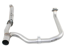 Carica l&#39;immagine nel visualizzatore di Gallery, aFe Twisted Steel Delete Down-Pipe and Y-Pipe 2 to 2-1/2in Alum Steel Exhaust 12-16 Jeep Wrangler