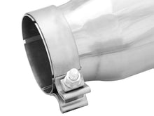 Carica l&#39;immagine nel visualizzatore di Gallery, aFe MACHForce-XP 304 Stainless Steel Polished Exhaust Tip 3.5in x 4.5in Out x 12in L Clamp-On