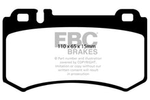 Cargar imagen en el visor de la galería, EBC 06 Mercedes-Benz E55 AMG 5.4 Supercharged (4 Pad Set) Ultimax2 Rear Brake Pads