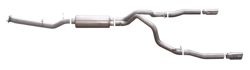 Gibson 07-10 Chevrolet Silverado 2500 HD LT 6.0L 2.25in Cat-Back Dual Split Exhaust - Stainless