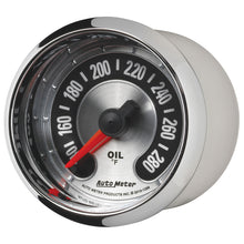 Cargar imagen en el visor de la galería, Autometer American Muscle 2-1/16in Full Sweep Electric Digital Stepper 140-280 Deg F Oil Temp Gauge