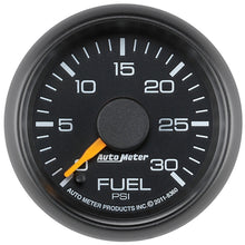 Laden Sie das Bild in den Galerie-Viewer, Autometer Factory Match Chevy 2-1/16in FSE 0-30 PSI Fuel Pressure Gauge