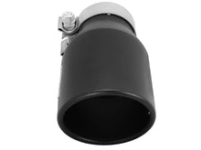 Carica l&#39;immagine nel visualizzatore di Gallery, aFe Power Gas Exhaust Tip Black- 3 in In x 4.5 out X 9 in Long Bolt On (Black)