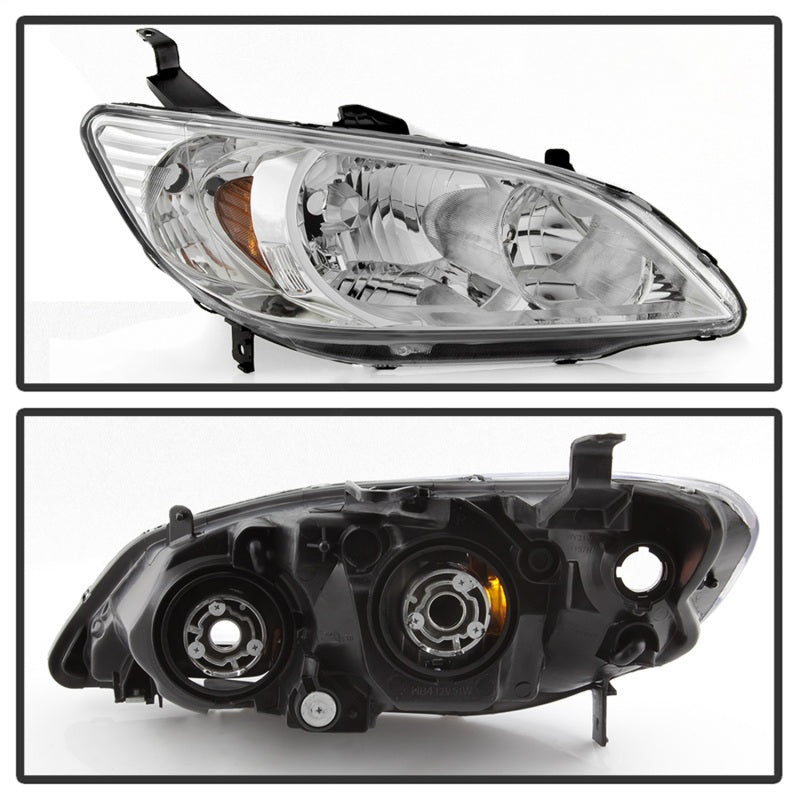 xTune 04-05 Honda Civic (Excl Hatchback/Si) OEM Style Headlights - Chrome (HD-JH-HC04-4D-AM-C)