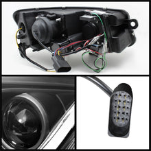 Cargar imagen en el visor de la galería, Spyder Audi A6 05-07 Projector Headlights Halogen Light Tube DRL Blk PRO-YD-ADA605-LTDRL-BK