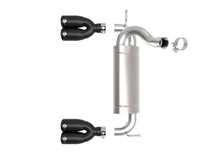 Carica l&#39;immagine nel visualizzatore di Gallery, aFe Rebel Series 2.5in 409 SS Axle-Back Exhaust System Black 07-18 Jeep Wrangler (JK) V6-3.6L/3.8L