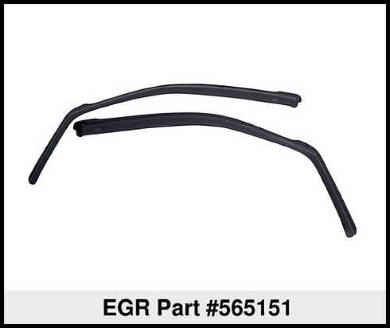 EGR 07+ Jeep Wrangler (Fronts Only) In-Channel Window Visors - Set of 2 (565151)