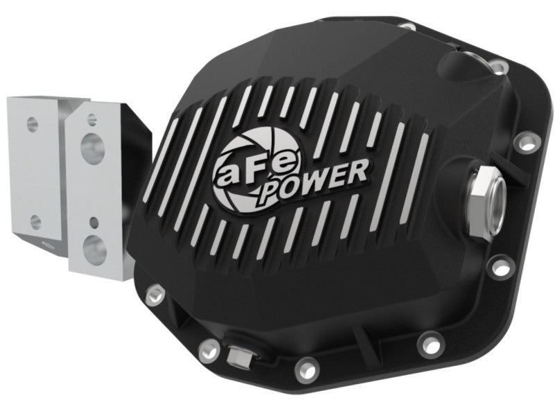 aFe Street Series Rear Differential Cover Black w/Machined Fins 20+ Jeep Gladiator JT (Dana M220)