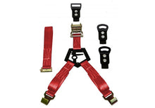 Cargar imagen en el visor de la galería, N-Fab Bed Mounted Rapid Tire Strap Universal - Gloss Black - Red Strap