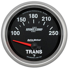 Cargar imagen en el visor de la galería, Autometer Sport-Comp II 66.7mm 100-250 Deg F Transmission Electric Temperature Gauge