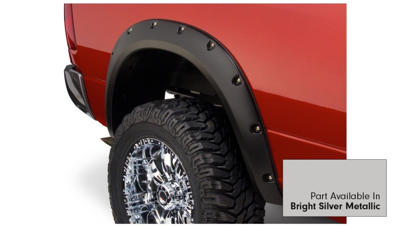 Bushwacker 16-18 Dodge Ram 2500 Fleetside Pocket Style Flares 4pc 76.3/98.3in Bed - Bright Silver